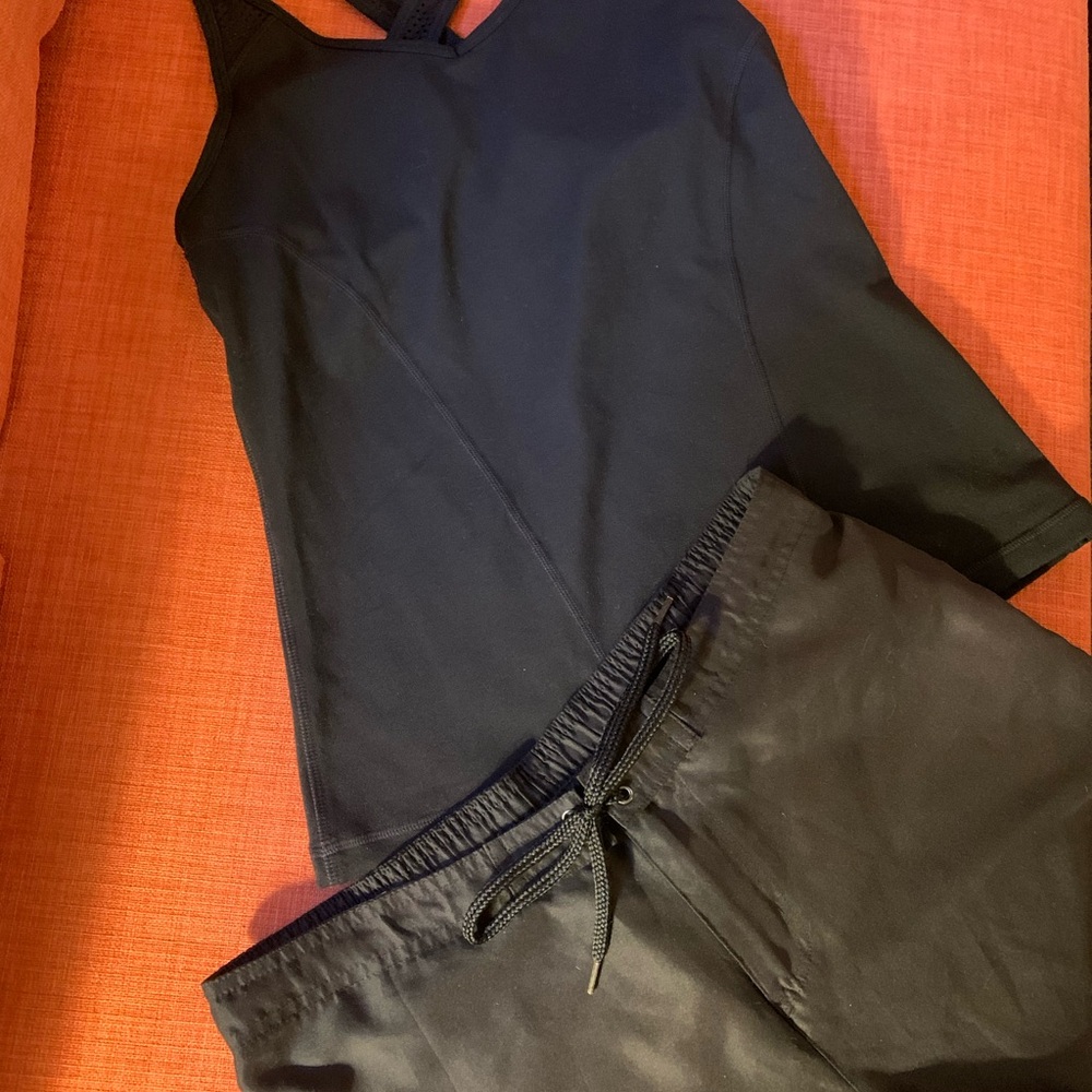 Zella Black Women's Swim Two-Piece Tankini w/shorts.